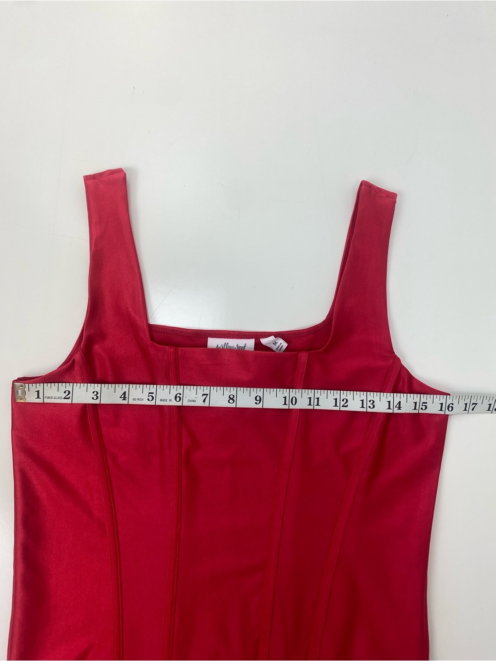 Willow + Root Fuchsia Tank Top with Structured Seams - Picture 6 of 7